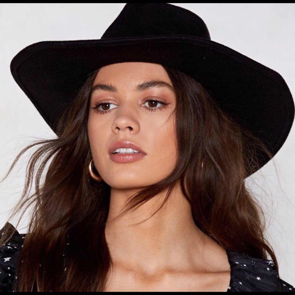 Nasty Gal - Bye Felicia - Black Oversized Fedora